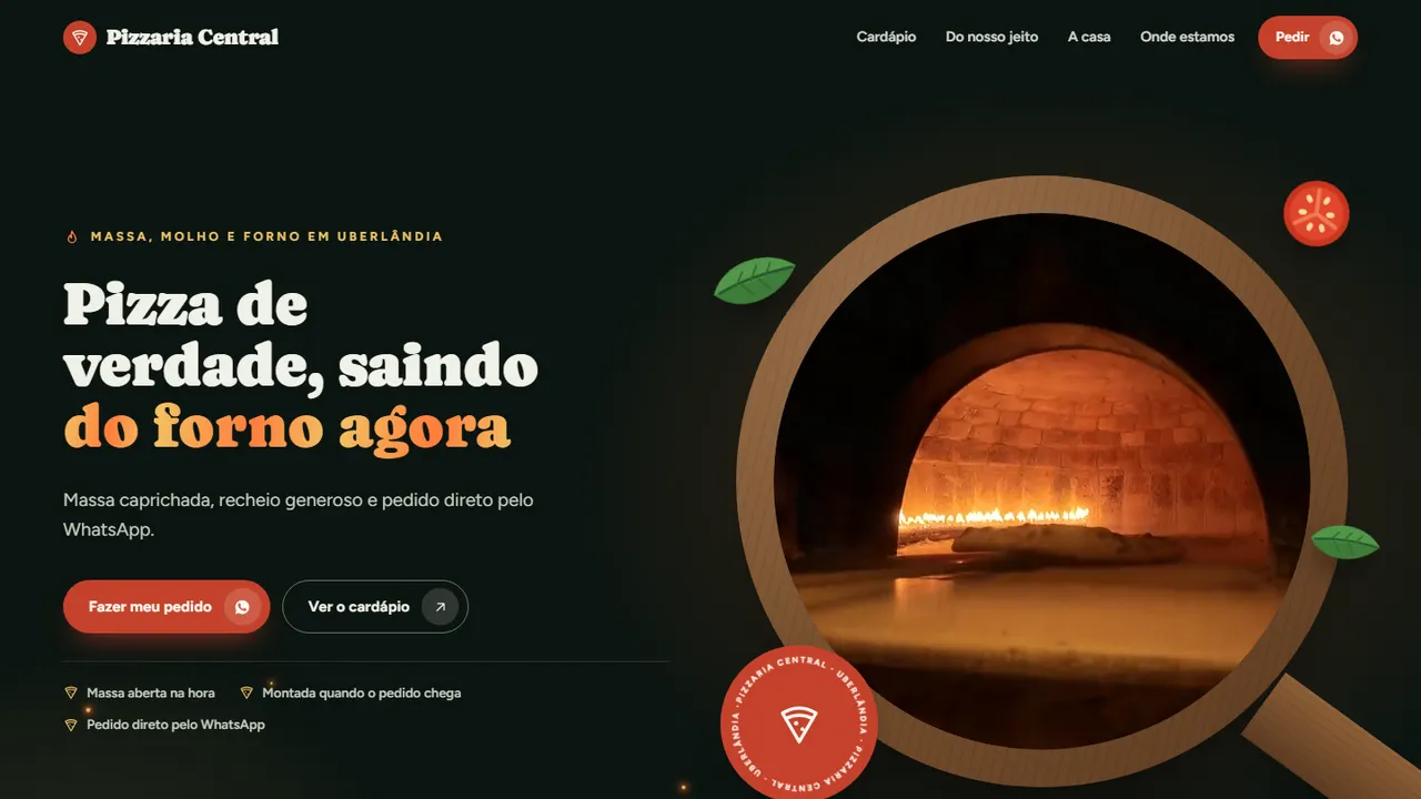 Site de Pizzaria